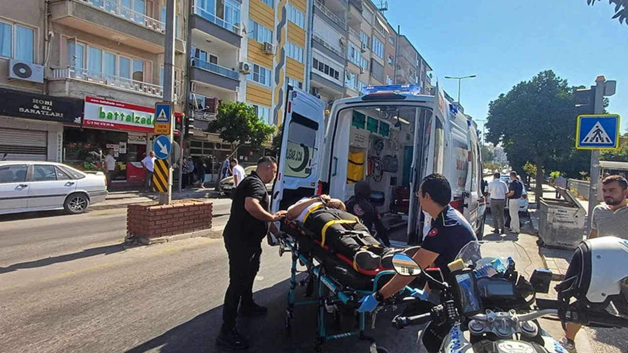 Aydın’da otomobille motosiklet çarpıştı!